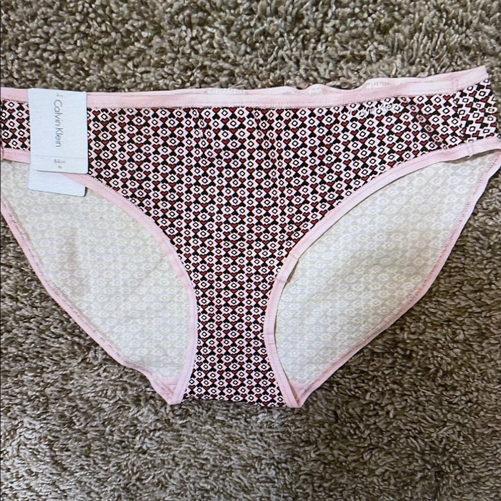 Calvin Klein Kids Patterned Bottoms - Pink and Black